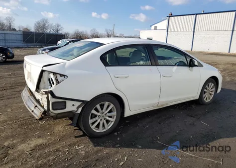 2012 Honda Civic Exl from USA, damaged, VIN 2HGFB2F93CH592646